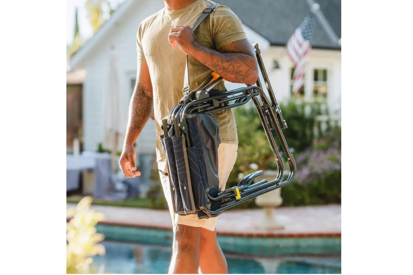 Stow Away Rocker navy topo