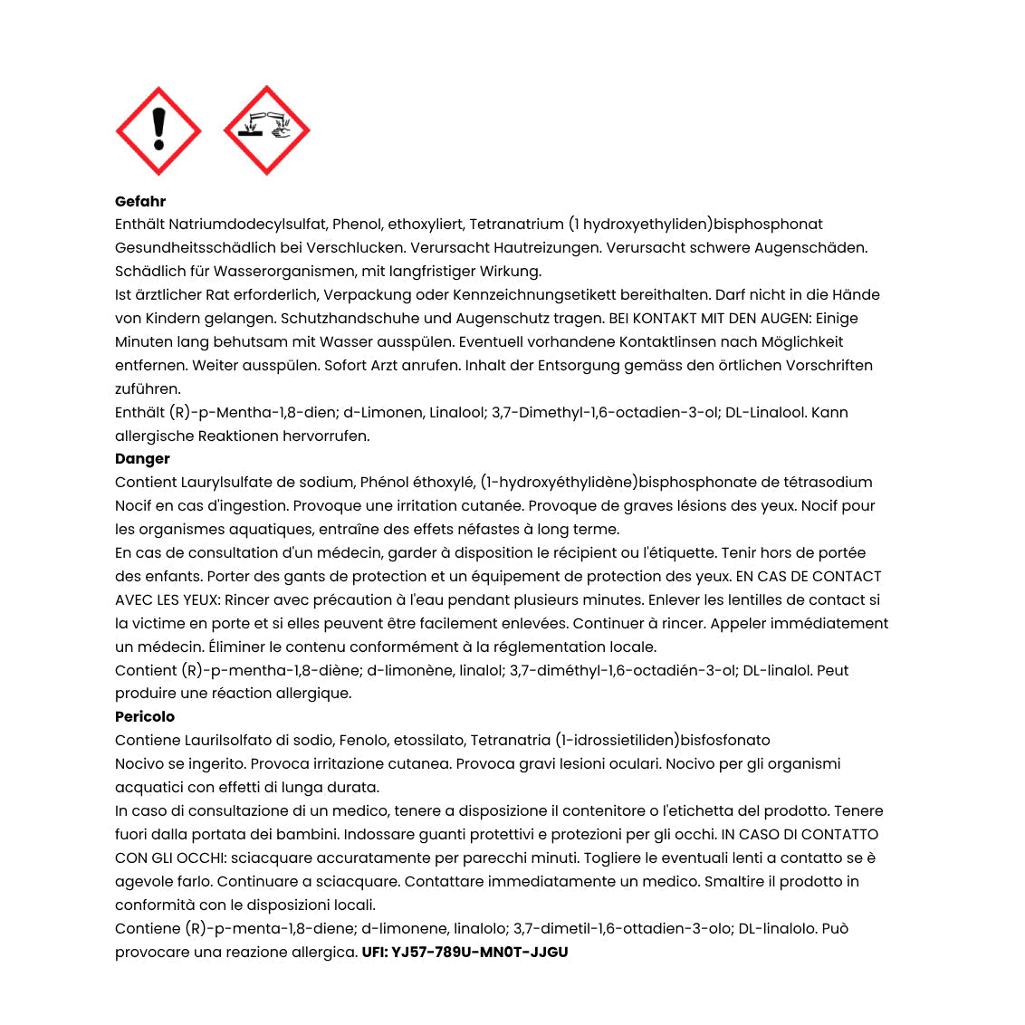 bluu Wish.Wash. – Bodenreinigerstreifen