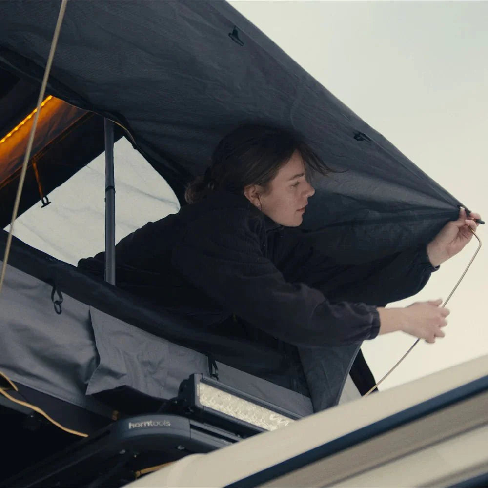 Dachzelt Elements Stone - 165cm mit Vorzelt